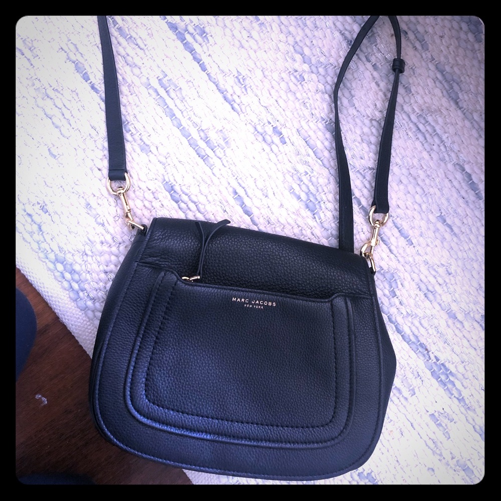 Black leather Marc Jacobs crossbody bag